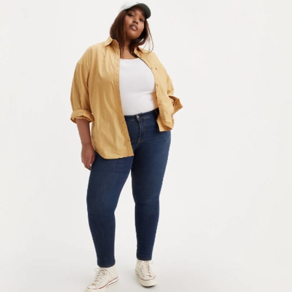 Levis Women Plus Size 711 Stretch Mid Rise Skinny Jeans - Picture 2 of 7